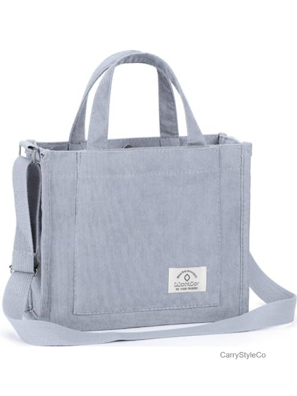 Corduroy Crossbody Tote Bag Hobo Shoulder Handbag Adjustable Strap Casual